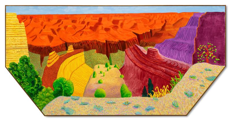 Lot 104. David Hockney, Grand Canyon II, est. 10,000,000 - 15,000,000 USD