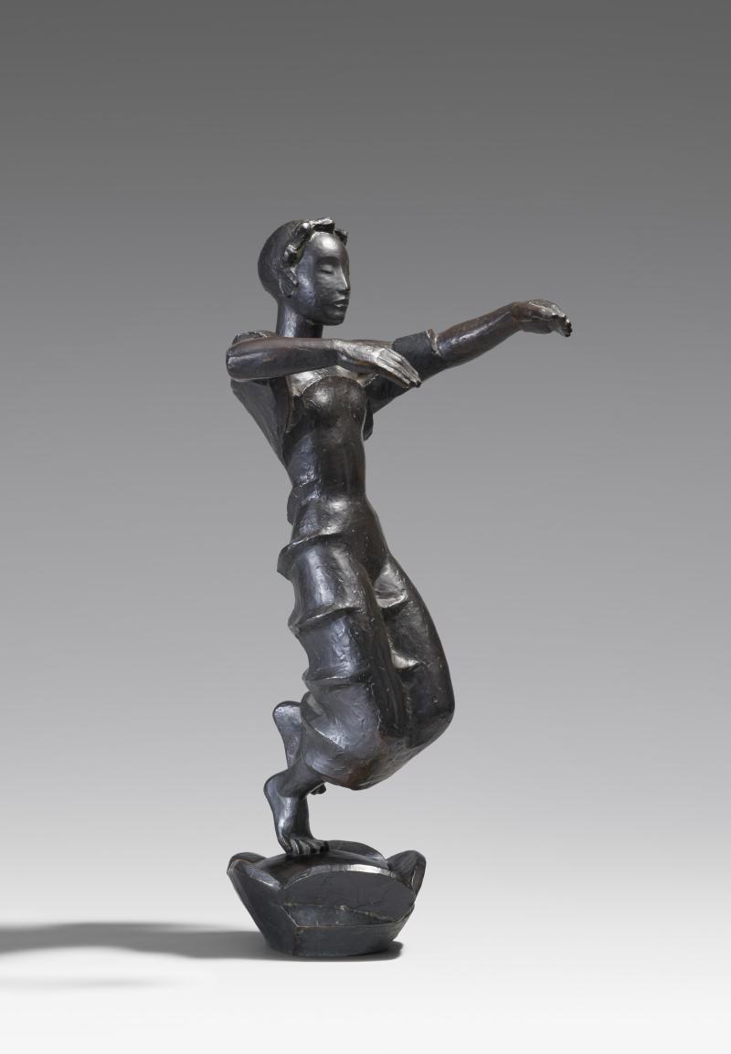 Georg Kolbe (1877 – 1947) Javanische Tänzerin | 1920 (Entwurf) | Bronze, dunkelbraun patiniert | 73 x 33 x 32 cm Ergebnis: € 370.000