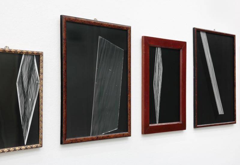 Installation shot: Ulrike Königshofer, Shades of Glass, 2020, photograms in different sizes, unique copies