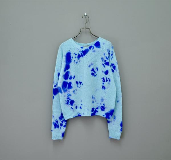 Hiroyuki Murase, Madara Shibori, 2022, Cashmere Pullover, 100% Cashmere © Hiroyuki Murase @suzusan