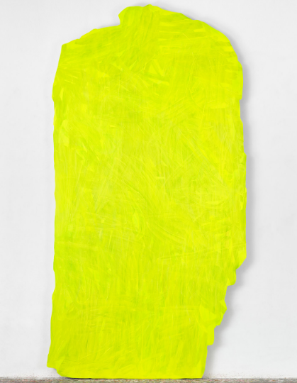 Imi Knoebel,Standing Painting H, 2020. Acryl auf Aluminium. 327 x 174 x 4,5 cm (128,74 x 68,50 x 1,77 in).