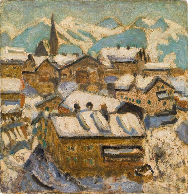 0026  Alfons Walde*  Winterstadt Kitzbühel, um 1925