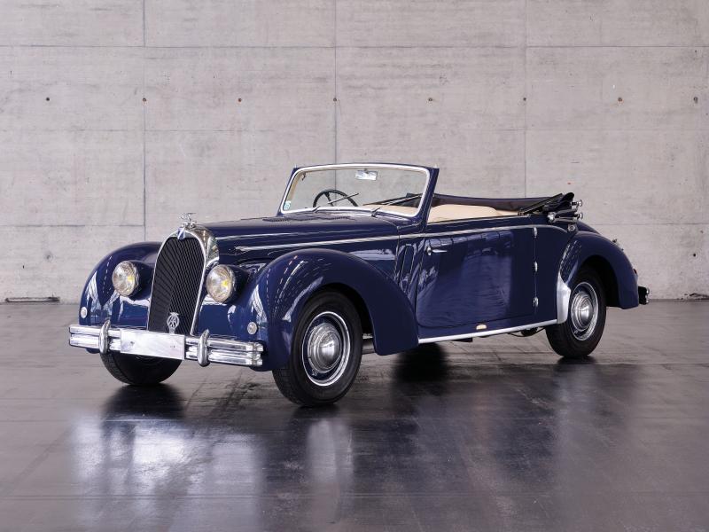 r. 49: 1950 Talbot Lago T15 LB Cabriolet Guilloré, in seltenes Stück französischer Automobilbaukunst, Schätzwert € 90.000 - 120.000