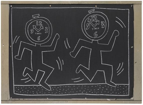 122001716 Keith Haring	 Subway Drawing, Ca. 1982/1984. Kreidezeichnung Schätzpreis: € 300.000 - 400.000