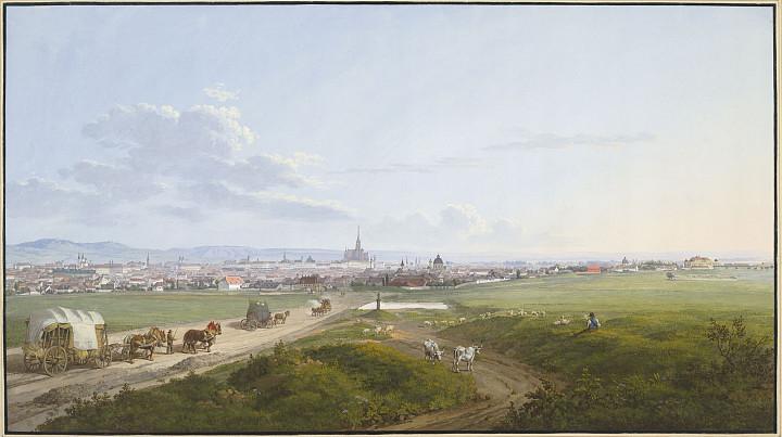 Jakob Alt | Blick auf Wien von der Spinnerin am Kreuz, 1817 | Albertina, Wien