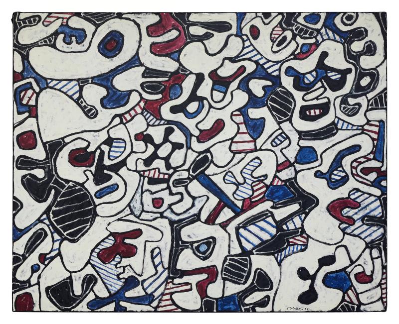 Lot 6 Dubuffet Épisode, 1967, acrylic on canvas, est. $3.5-4.5 million | 4,200,000