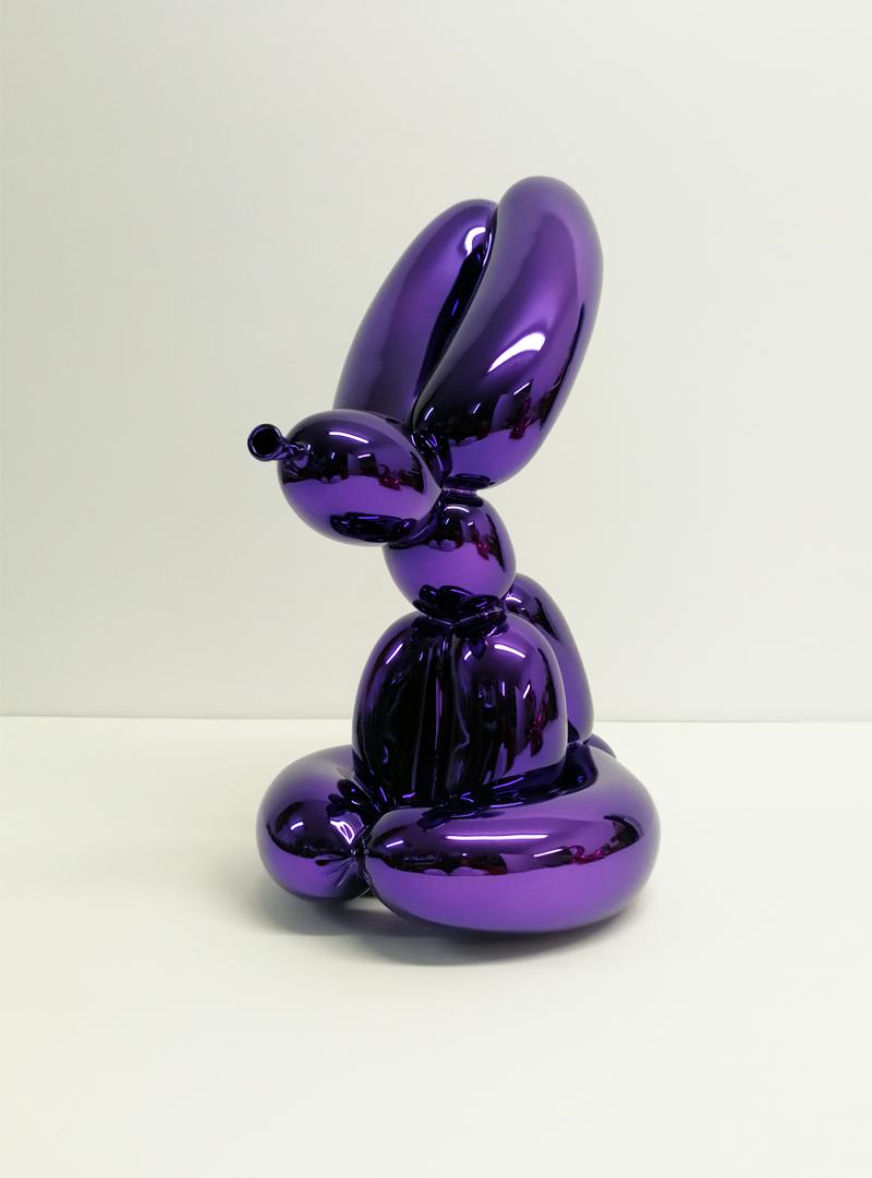 Jeff Koons-BALLOON RABBIT VIOLET 2019 Porzellan 29.2 x 13.9 x 21.0 cm