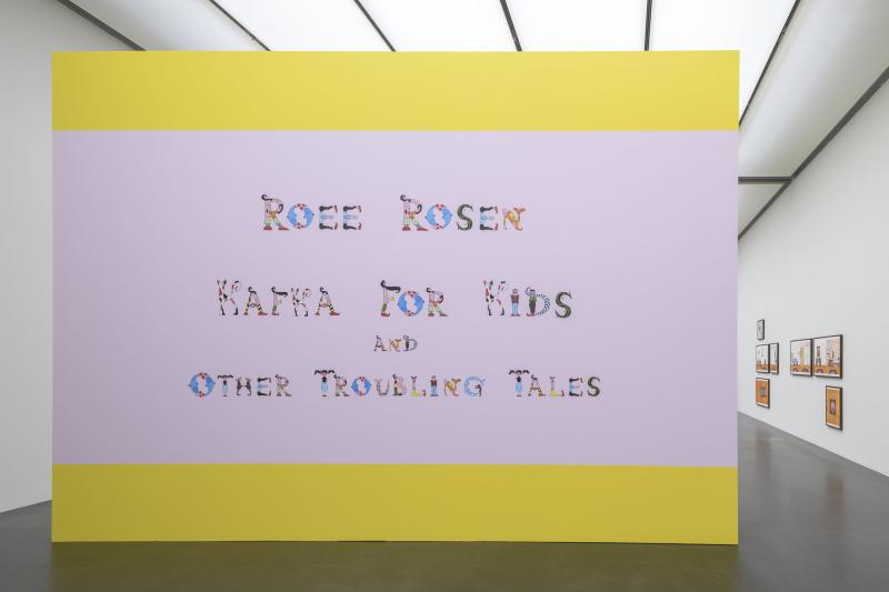 Ausstellungsansicht Roee Rosen, Kafka for Kids & Other Troubling Tales, 2022 Courtesy the Artist Foto: Marc Latzel