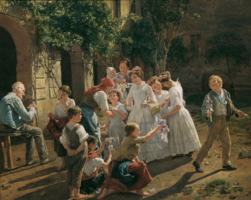 Ferdinand Georg Waldmüller, Am Fronleichnamsmorgen, 1857  © Belvedere, Wien / Leihgabe des Vereins der Freunde der Österreichischen Galerie Belvedere