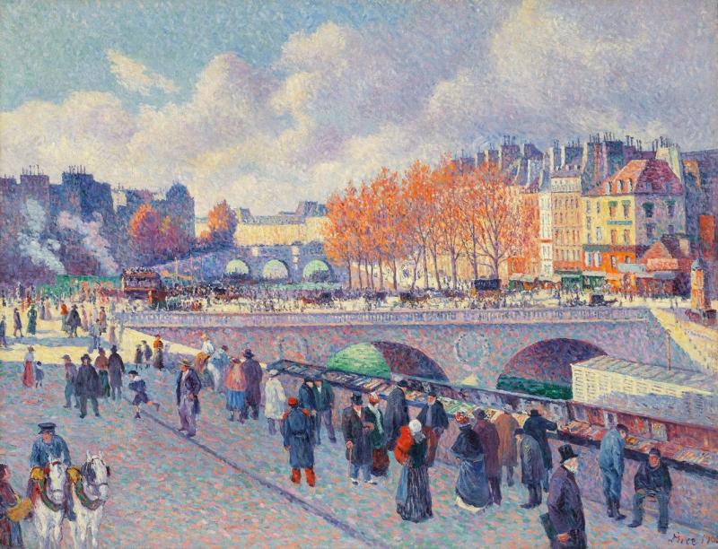 Maximilien Luce, Die Seine bei der Pont Saint-Michel, um 1900, Sammlung Hasso Plattner