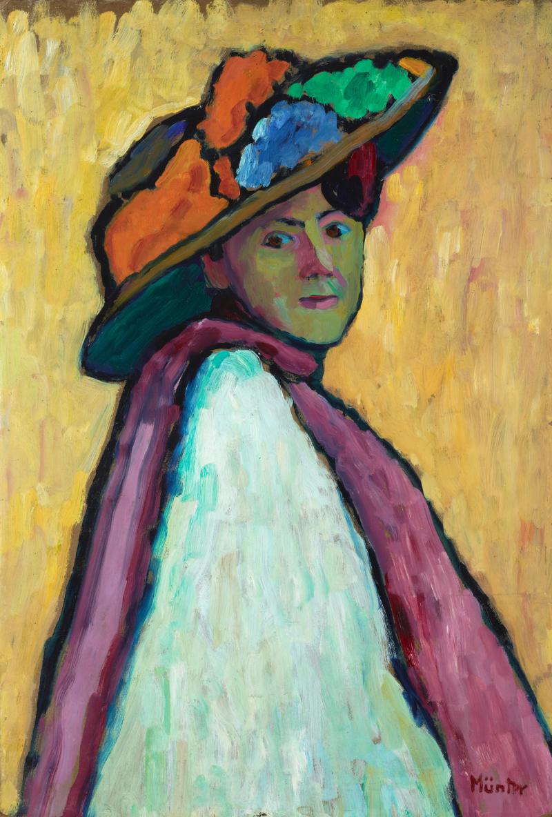 Gabriele Münter: Bildnis Marianne von Werefkin, 1909 Gabriele Münter- und Johannes Eichner-Stiftung, München, © VG Bild-Kunst, Bonn 2022