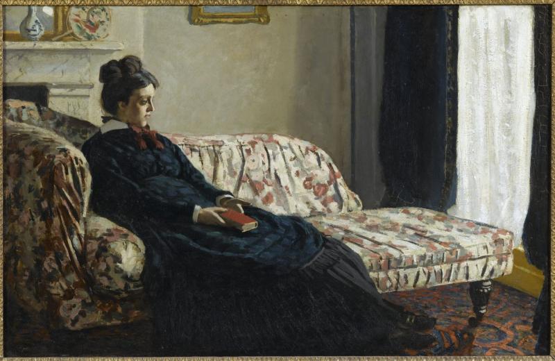 Claude Monet, Intérieur ou Méditation, 1870-1871, huile sur toile, Paris, musée d’Orsay © Rmn - Grand Palais – Gérard Blot - 72