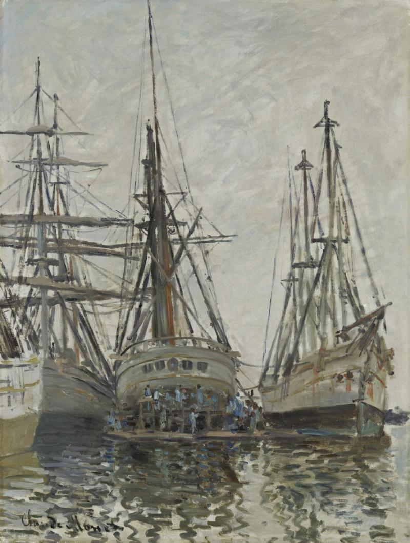 Claude Monet, Navires en réparatio