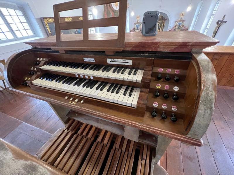 Orgel in der Hitzhofer Wallfahrtskirche Mariä Heimsuchung *Foto: Dr. Karl Knöferle