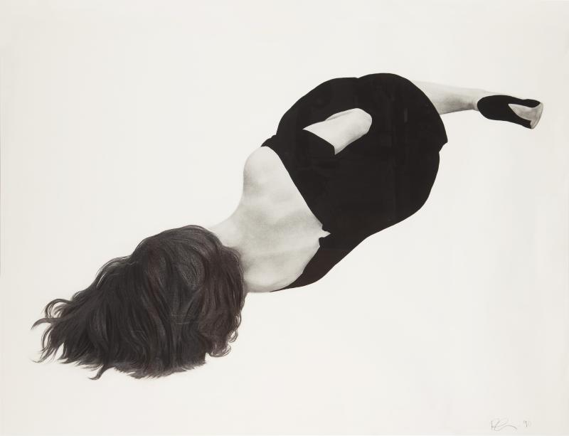 Robert Longo, Gretchen (Men in the City), 1990, Charcoal, graphite and ink on paper. Estimate: $80,000 - 120,000