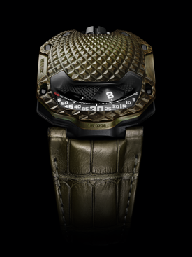 URWERK UR-105M TRINITY Schweiz, 2023. Unikat. Enthält originales T. rex-Knochenmaterial aus TRX-293 TRINITY. CHF 80 000 / 120 000