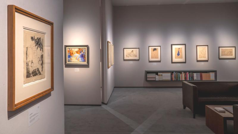 Works by Lyonel Feininger, Erika Giovanna Klien, Egon Schiele, Gustav Klimt, Oskar Kokoschka, Fotos: Harry Heuts