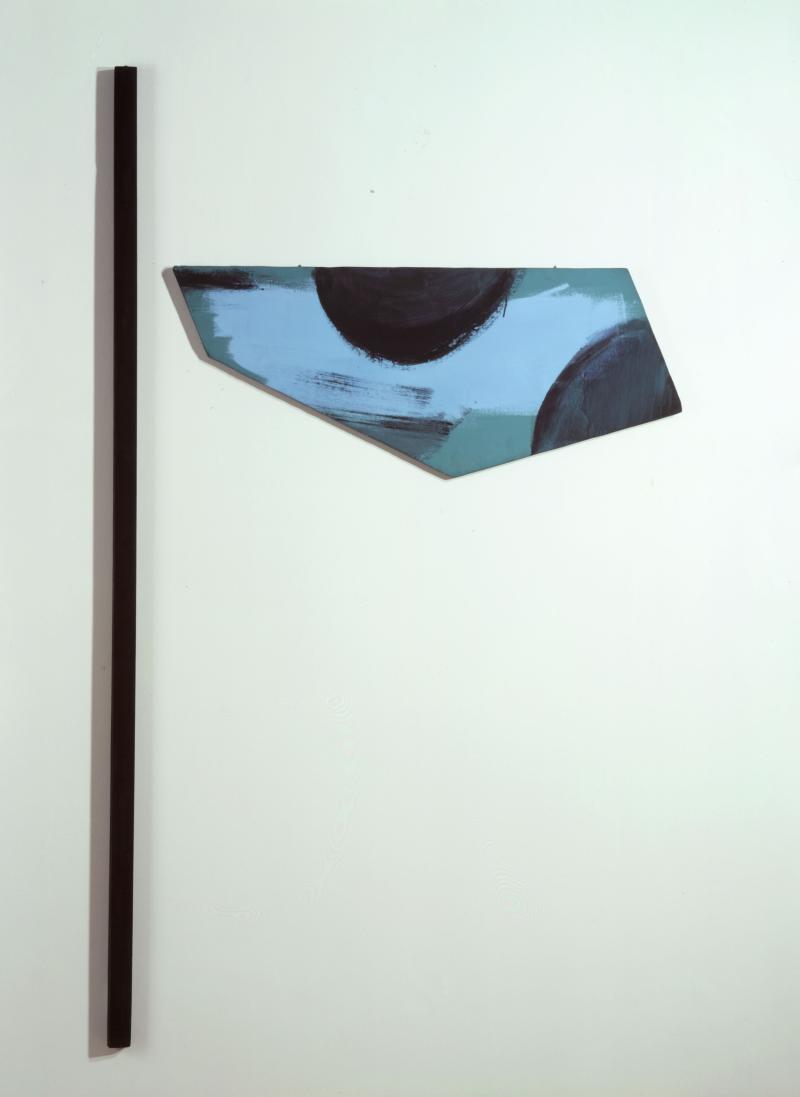 Palermo (1943 – 1977), Ohne Titel I, 1972, Nessel/Pressspanplatte fünfeckig, 53,5 x 135 x 2,5 cm (Bildmaß), Wittelsbacher Ausgleichsfonds, Sammlung Prinz Franz von Bayern,  Foto: Bayerische Staatsgemäldesammlungen, © VG Bild-Kunst, Bonn 2023