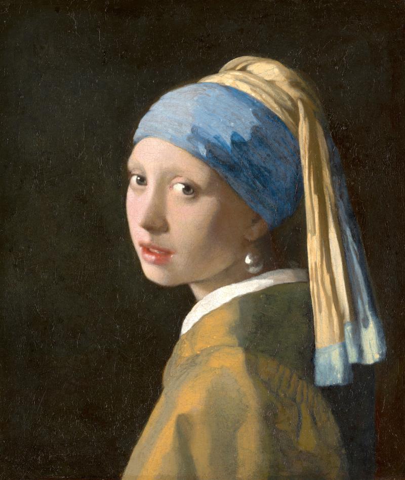 Girl with a Pearl Earring, 1664–67, oil on canvas. Mauritshuis, The Hague. Bequest of Arnoldus Andries des Tombe, The Hague