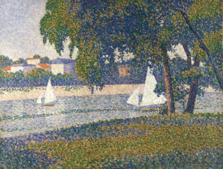 Charles Angrand, The Seine at Courbevoie: La Grande Jatte, 1888, Private collection