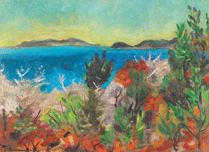 Willy Eisenschitz (1889-1974) "Côte d'Azur" Öl auf Karton, 33,5 x 45,5 cm signiert W. Eisenschitz Foto: © Kunsthandel Widder