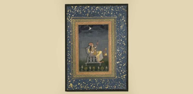 Tambur spielende Dame, Indien 18. Jh. © Staatliche Museen zu Berlin, Museum für Islamische Kunst / Johannes Kramer