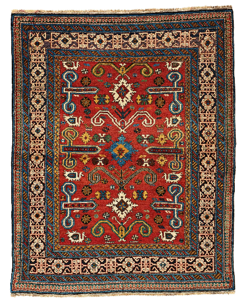 Perepdil 142 x 112 cm (4' 8" x 3' 8") Caucasus, ca. 1900 Starting bid: € 500