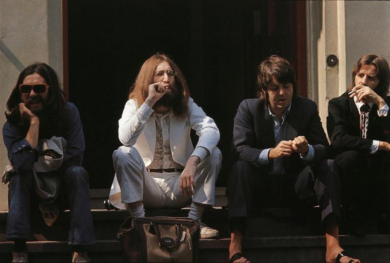 Linda McCartney Die Beatles beim Abbey Road Cover-Shooting, London 1969 Courtesy Stiftung Reichelt und Brockmann Art Foundation, Mannheim © Paul McCartney / Fotografin: Linda McCartney