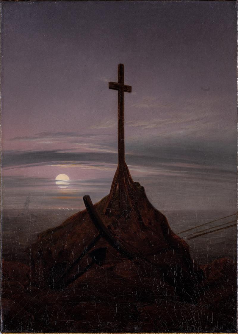 Caspar David Friedrich: Das Kreuz auf Rügen, nach 1815, Museum Georg Schäfer, Schweinfurt © bpk, Museum Georg Schäfer, Schweinfurt (Foto: Peter Leutsch)