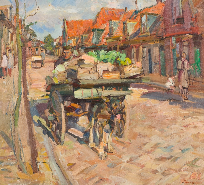 Lot-Nr: 31 Fahringer, Carl (1874-1952) Titel: Zum Bauernmarkt Schätzpreis: 10000 - 12000,- Euro Rufpreis: 5000,- Euro