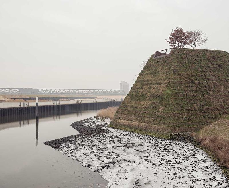 Axel Beyer, Baakenpark in der Hafencity, 2019