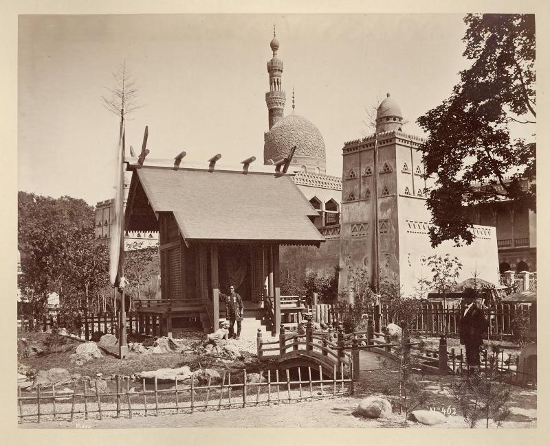 Ägyptische Baugruppe und japanischer Garten, Wiener Photographen-Association, Wien, 1873 © MAK