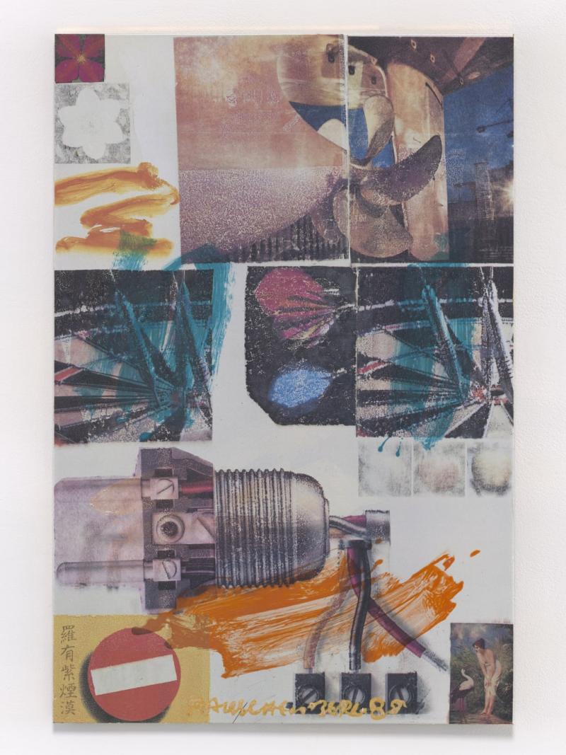 Robert Rauschenberg, Port-Trait II #1, 1989 Transfer and glaze on high-fired ceramic 90 x 60 cm (35 3/8 x 23 5/8 in)