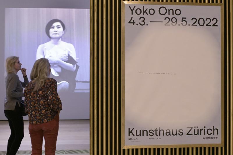 Kunsthaus Zürich, Ausstellung «Yoko Ono», 2022 Foto © Caroline Minjolle Werk © Yoko Ono