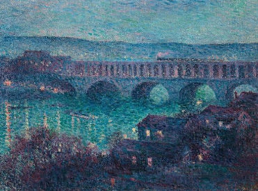 Maximilien Luce (1858-1941), Le viaduc d'Auteuil (Le Pont), c. 1898, oil on canvas, Connaught Brown