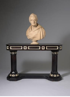 Ebony side table designed by Sir John Soane for Stowe House, c.1805, H. Blairman & Sons;