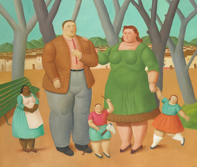 Fernando Botero  A Family  2016 Oil on canvas 163,2 x 190,2 cm | 64.3 x 74.9 in