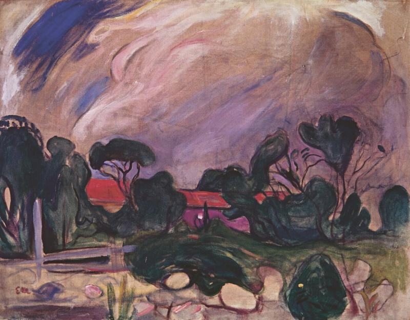 Edvard Munch, Stürmische Landschaft, 1902-03