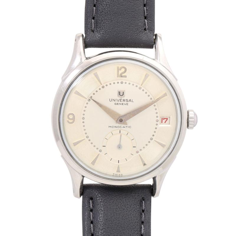 UNIVERSAL GENÉVE Monodatic Ref. 200101 Vintage Herren Armbanduhr.  Schätzpreis: 400 EUR - 1.200 EUR