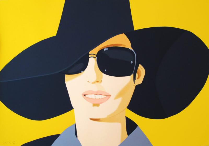 Alex Katz (geb. 1927) „Vivien in Black Hat" Siebdruck, 72 x 101 cm, signiert und nummeriert, Auflage: 75, 2010 Foto: © Coloneum Antik