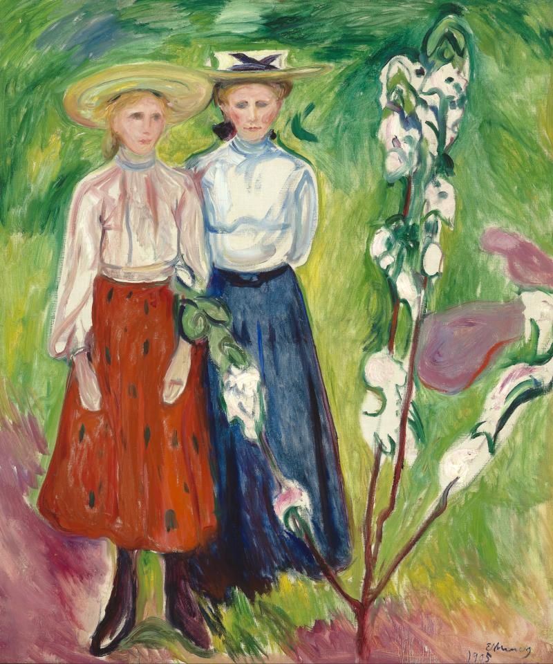 Edvard Munch, Two Girls near an Apple Tree, 1905. Collection Museum Boijmans Van Beuningen