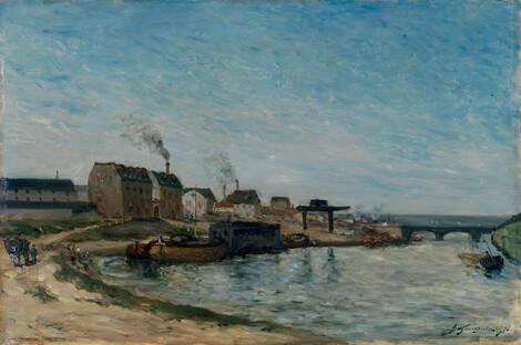 Paul Gauguin, Die Seine beim Pont de Grenelle, 1875, Öl auf Holz, Wallraf-Richartz-Museum & Fondation Corboud, Foto: RBA Köln