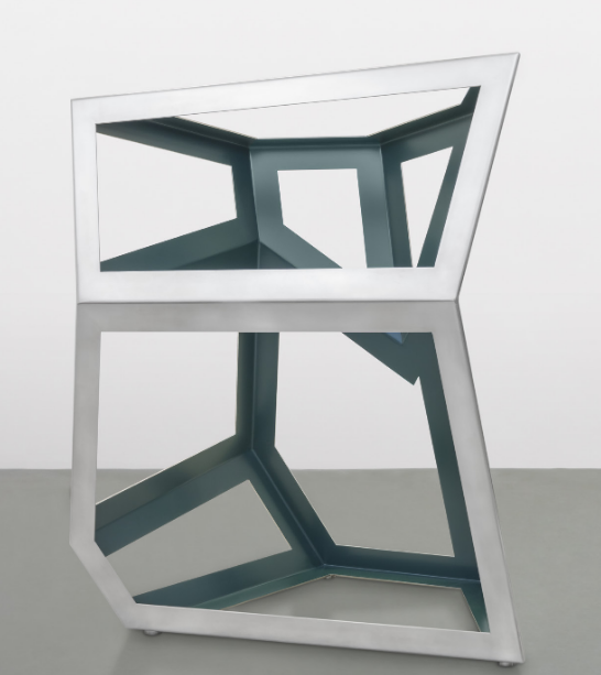 Richard DeaconCut & Fold #5, 2022Stainless steel194 x 157 x 105.5 cm | 76 1/3 x 61 3/4 x 41 1/2 in