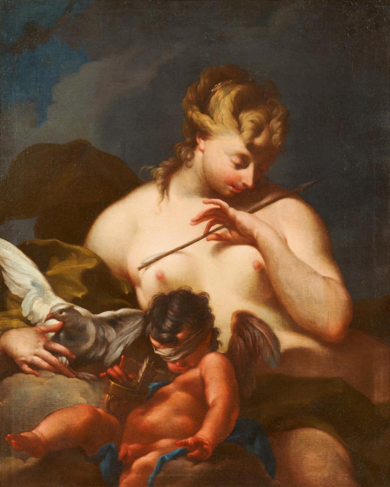 Giovanni Battista Pittoni (1687 – 1767) Venus und Amor | Öl auf Leinwand | 95 x 75 cm Taxe: € 20.000 – 30.000