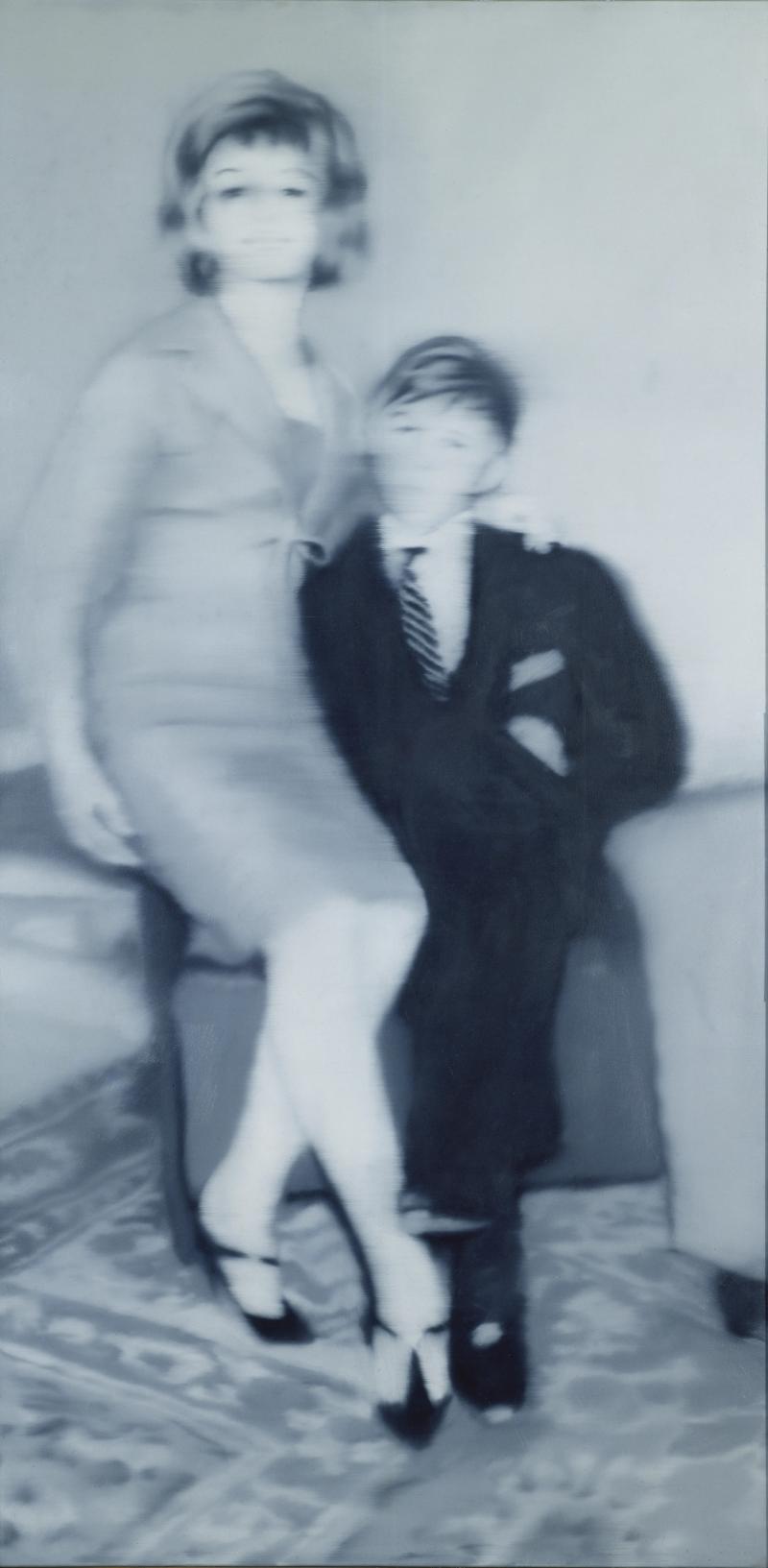 Richter, Gerhard, geb. 1932 Helga Matura mit Verlobtem. 1966 200,0 x 100,0 cm Öl auf Leinwand Kunstpalast, Düsseldorf © Gerhard Richter Foto: Kunstpalast – ARTOTHEK