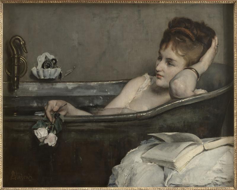 Alfred Stevens, Le Bain, 1874 Öl auf Leinwand, 73,5 x 92,8 cm Musée d‘Orsay, Paris Foto © RMN-Grand Palais (musée d‘Orsay) / Tony Querrec