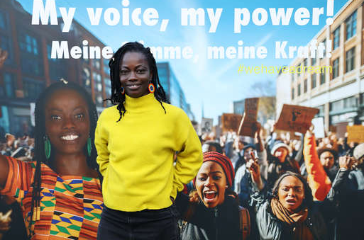 "My voice, my power!": Anita Asante, Foto: Universalmuseum Joanneum/J.J. Kucek