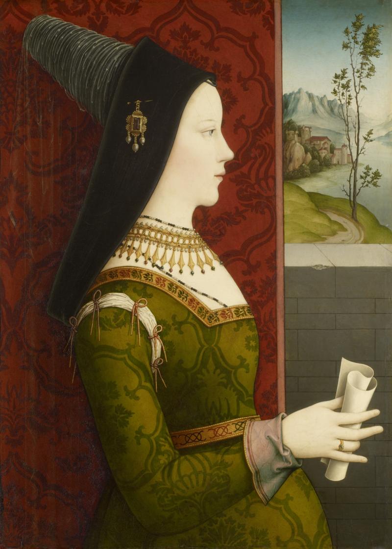 Niklas Reiser Maria von Burgund, Halbfigur im Profil um 1500 79,5 x 56,5 cm Holz Kunsthistorisches Museum Wien, Gemäldegalerie © KHM-Museumsverband