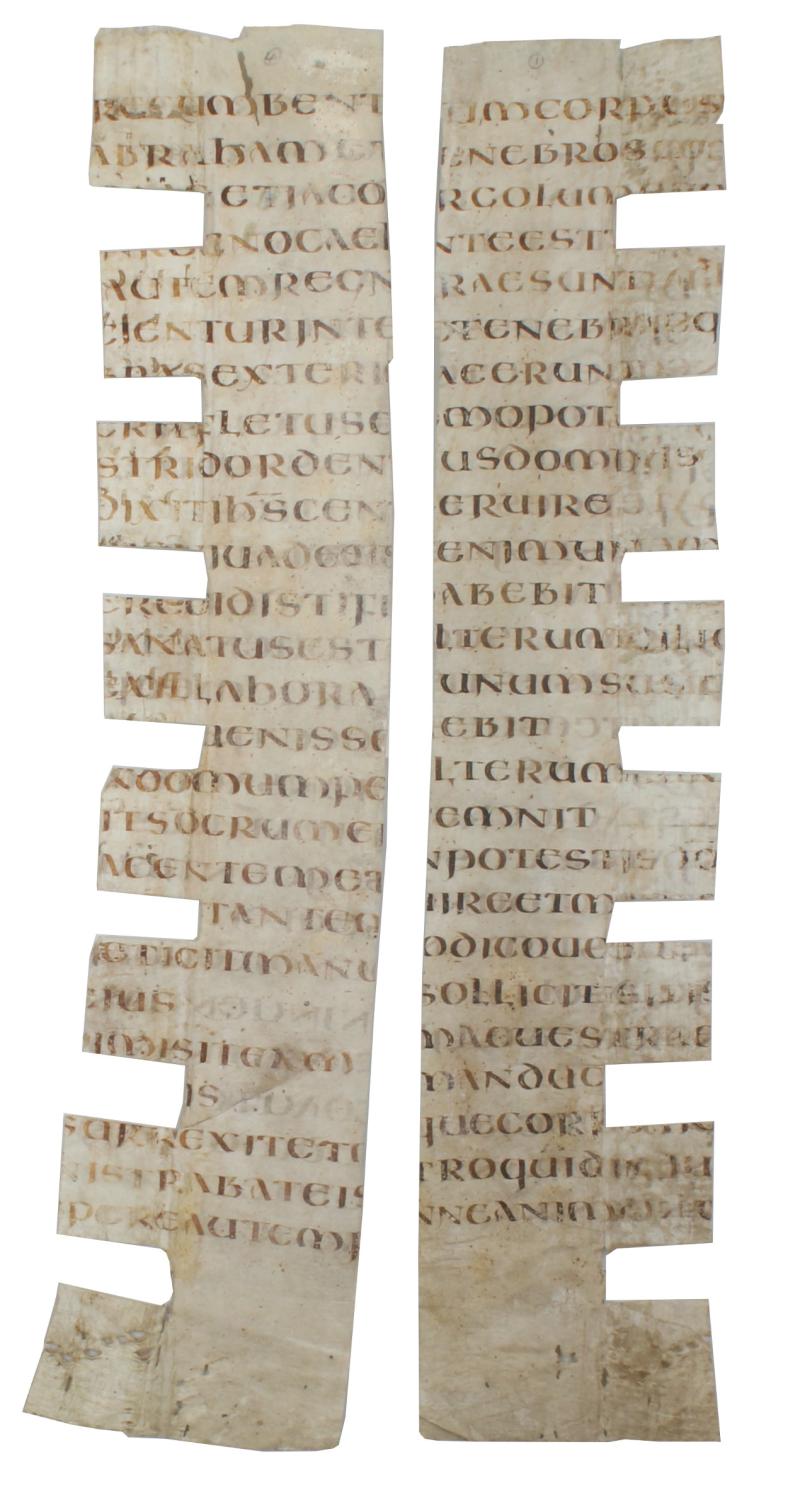 Biblia Latina-NT-Gospel of Matthew. Fragment sechstes Jahrhundert. 350.000,-