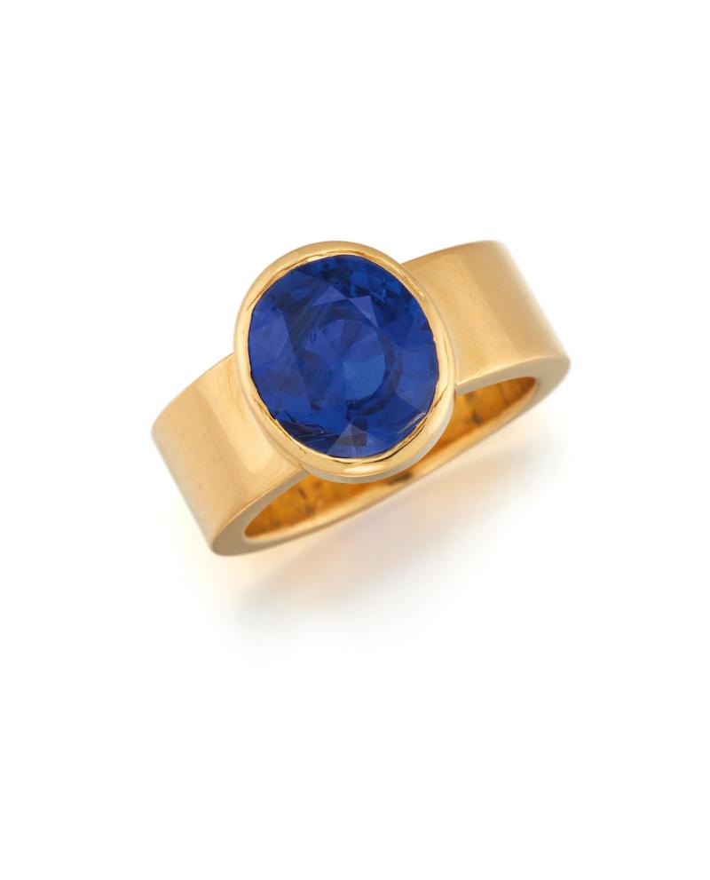 Wempe Burma-Saphir-Ring | 1 Saphir ca. 5,08 Karat Ergebnis: € 37.000